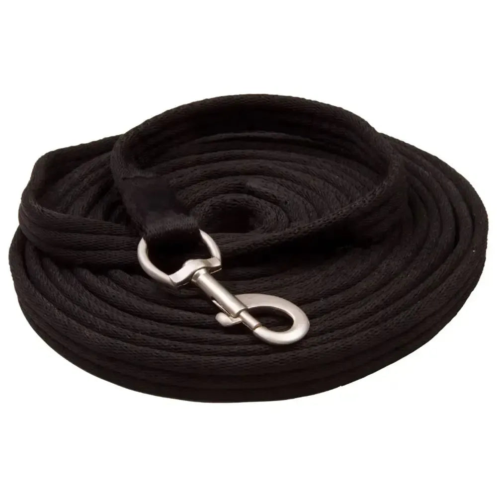 Imperial Riding Lunging Line Soft Cushion Web Extra Black Lunge Lines