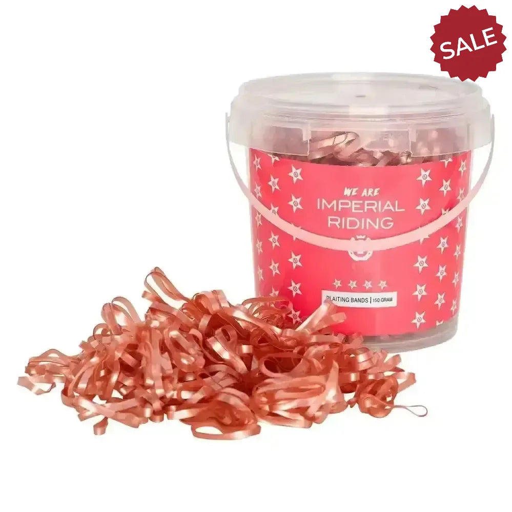 Imperial Riding Plaiting Bands Profi-Box Rose Gold 150g Rosegold Plaiting Bands
