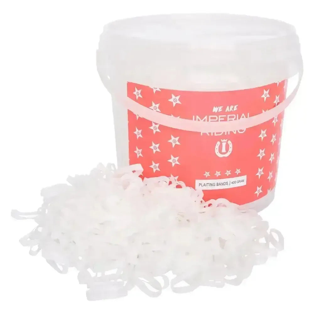 Imperial Riding Plaiting Bands Profi-Box White 400g White Plaiting Bands