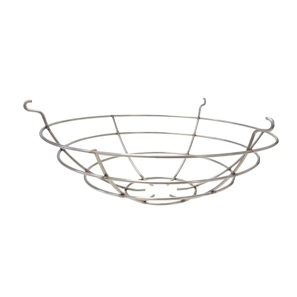 Stainless steel intelec domed clip-on wire guard with curved handles for infra-red lamp shade protection