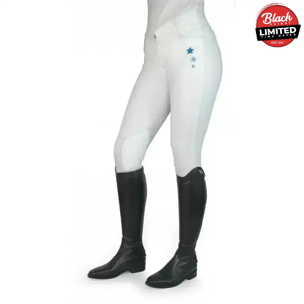 John Whitaker Calder Childs Competition Breeches White 9-10 Years Breeches