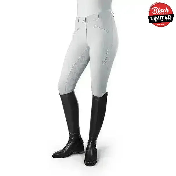 John Whitaker Miami Ladies Breeches With Full Silicone Seat - B142L 24" Beige Breeches