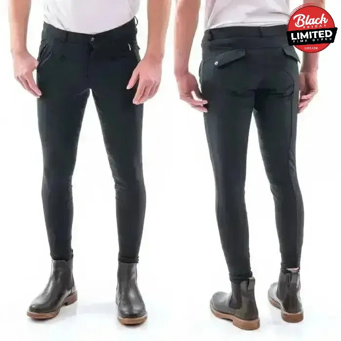 John Whitaker Miami Mens Breeches With Full Silicone Seat - B142M 28" White Breeches