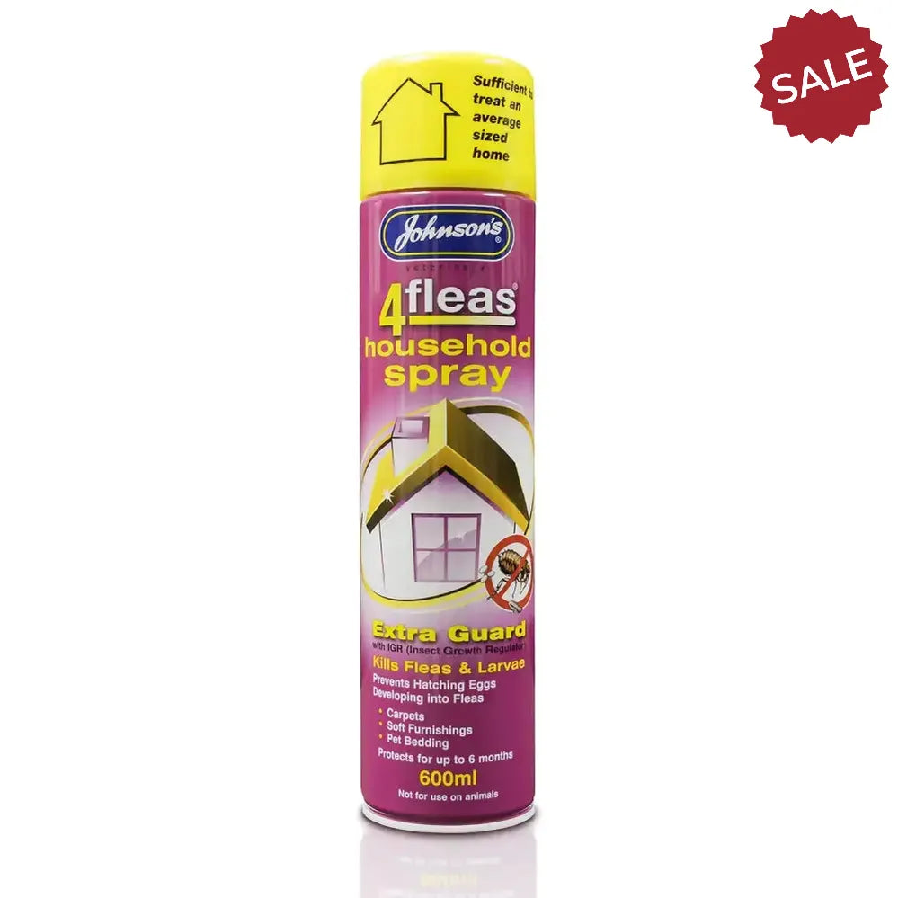 Johnson'S Veterinary 4Fleas Household Spray Extra Guard 600 ml Pet Flea & Pest Control