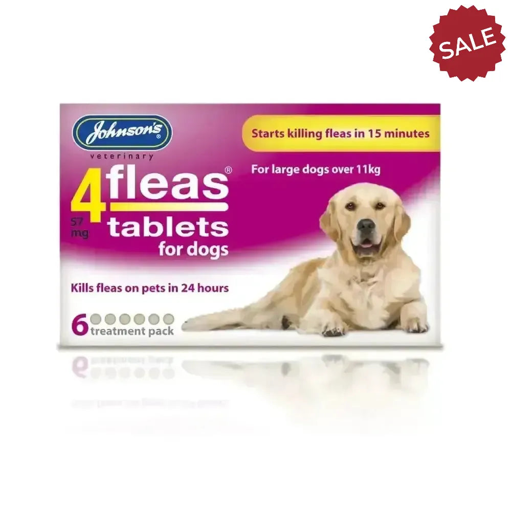 Johnson'S Veterinary 4Fleas Tablets For Dogs 3 Tablets Flea Treatments