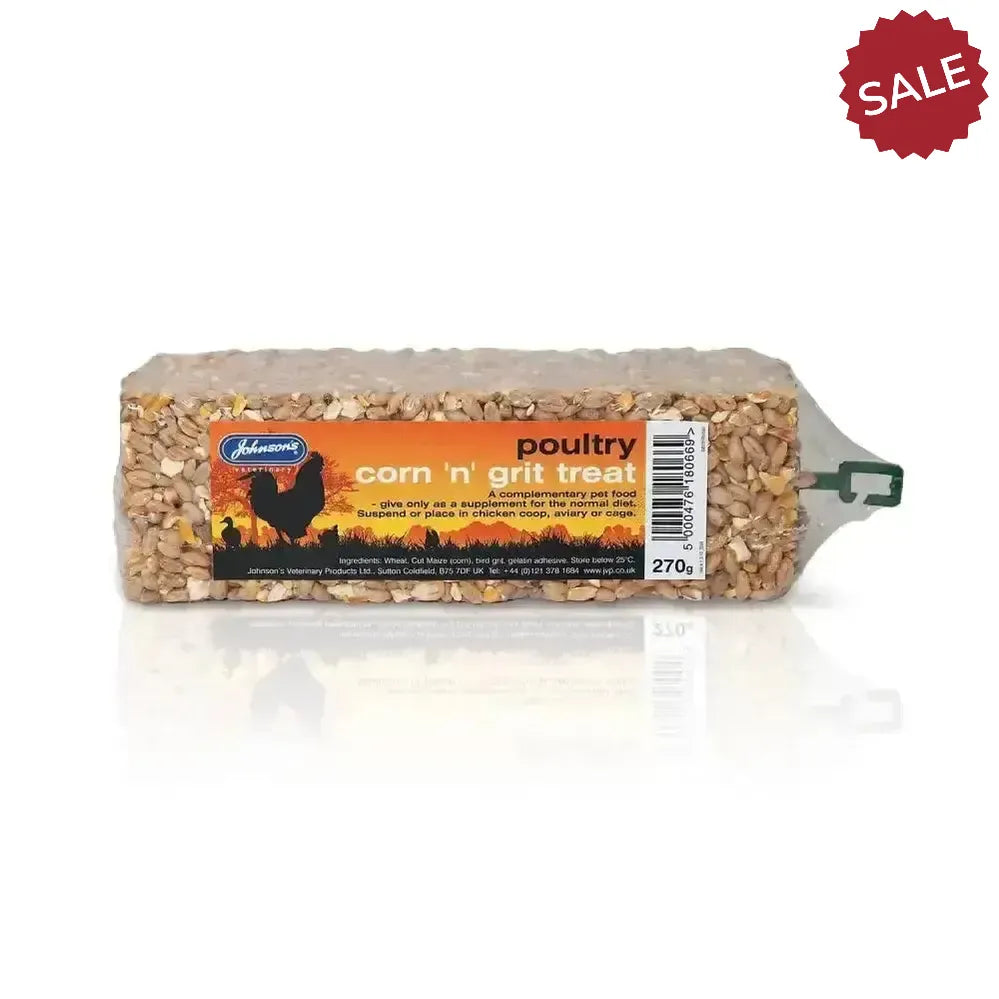 Johnson'S Veterinary Poultry Corn 'N' Grit Treat 270g Poultry
