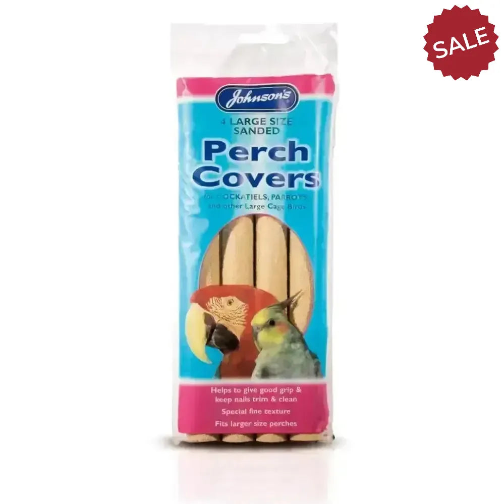 Johnson'S Veterinary Sanded Perch Cover Large 4 Pack Avian