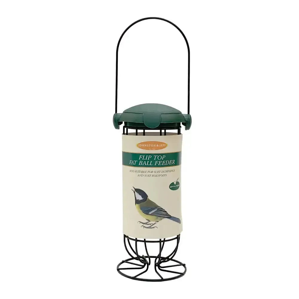 Johnston & Jeff Flip Top Fat Ball Feeder Small (20 cm) Bird Feed