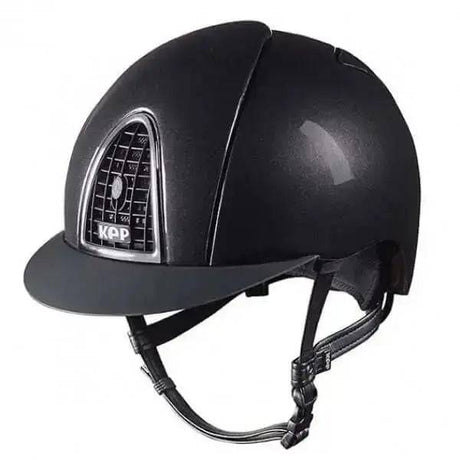 KEP Riding Hats Cromo Shine Glitter Front Blue KEP Riding Helmets Riding Hats Barnstaple Equestrian Supplies