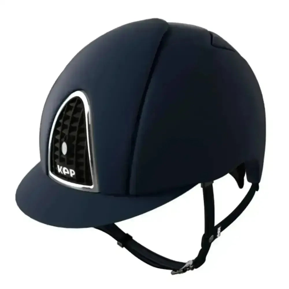 KEP Riding Hats Cromo Textile Blue Chrome Grill Surround Blue Large Riding Hats