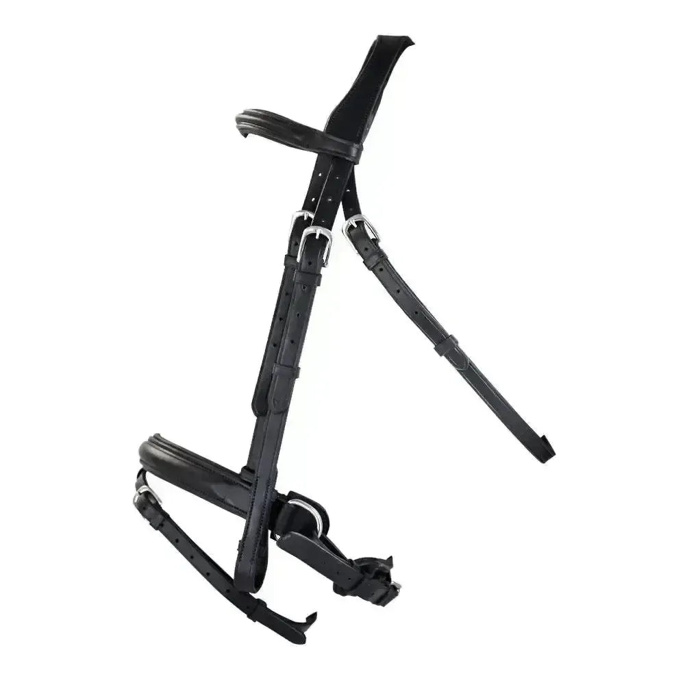KM Elite Competition Bridle Black Black Cob Bridles