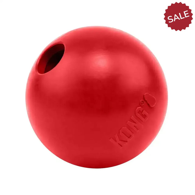 Kong Ball With Hole LARGE RED Dog Toys