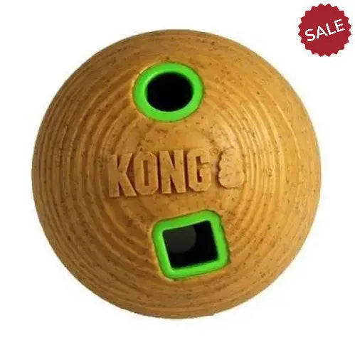 Kong Bamboo Feeder Ball Medium Dog Toys