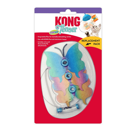 Kong Cat Teaser Purrsuit Butterfly Replacement Pack Cat Toy pet Barnstaple Equestrian Supplies