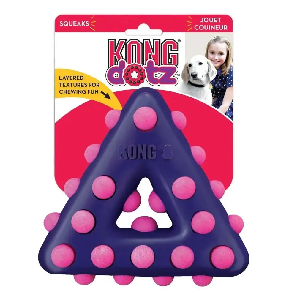 Kong Dotz Triangle Large Dog Toys