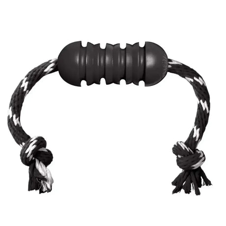 Kong Extreme Dental With Rope Medium Black Dog Toys