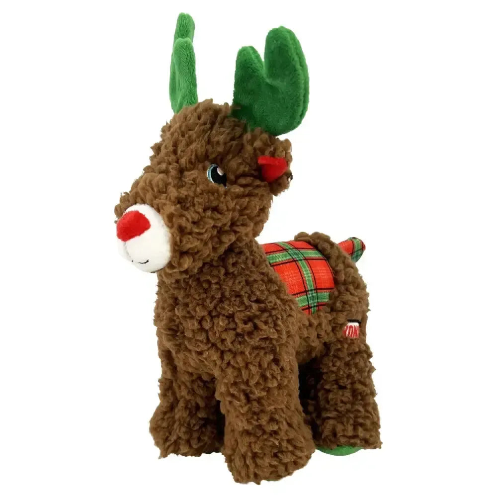 Kong Holiday Sherps Reindeer Medium Green Dog Toys
