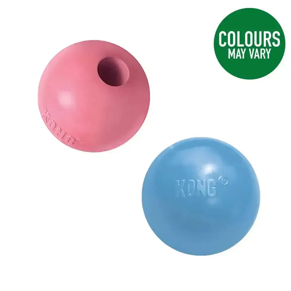 Kong Puppy Ball Dog Toy Small Pink/Blue Dog Toys