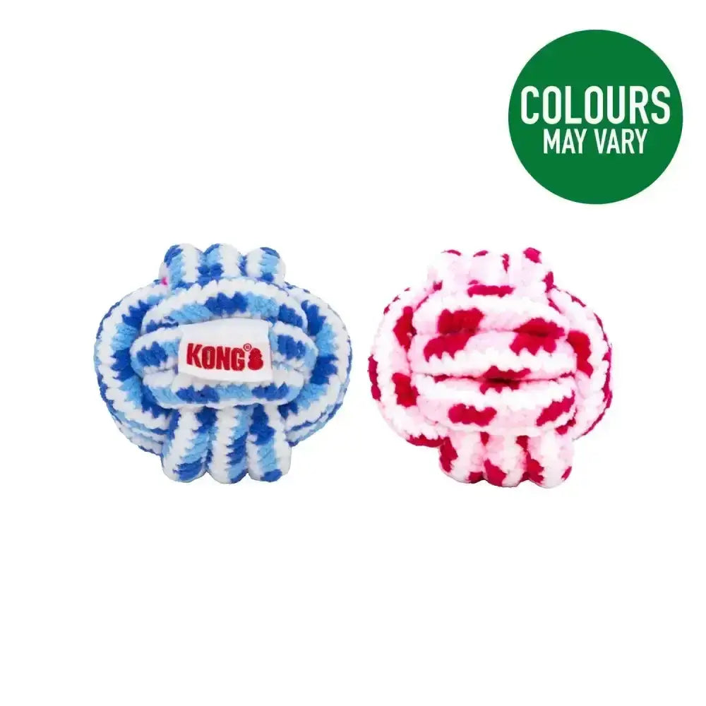 Kong Puppy Rope Ball Large Pink/Blue Dog Toys