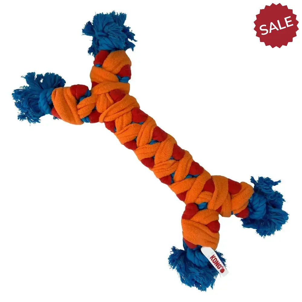 Kong Rope Rally Bone MEDIUM Dog Toys