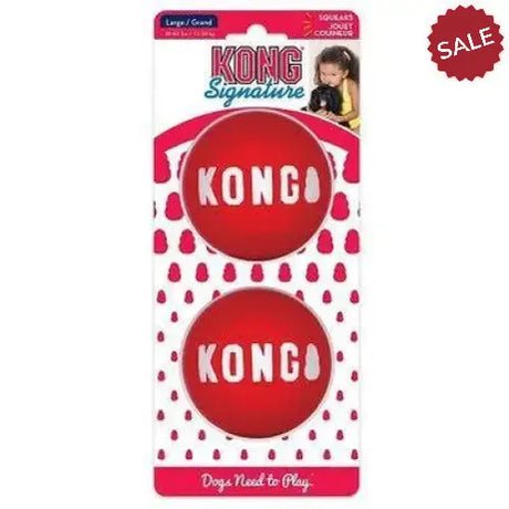 Kong Signature Balls x2 L Dog Toys