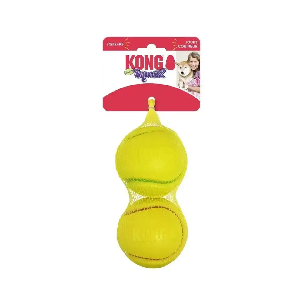 Kong Squeezz Tennis Medium Dog Toys