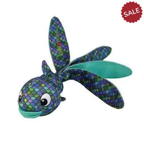 Kong Wubba Finz Blue L Dog Toys