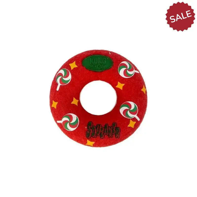 Kong Xmas AirDog Squeaker Donut Medium Dog Toys