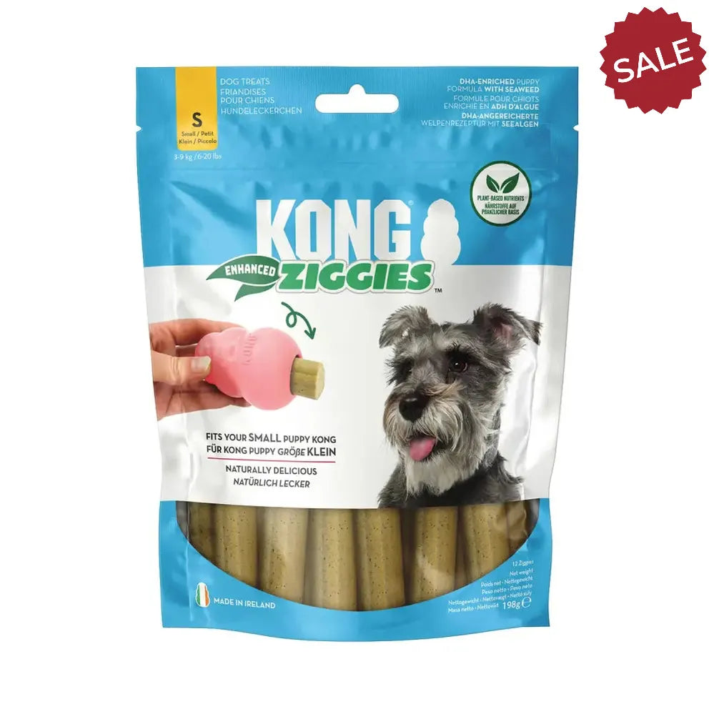 Kong Ziggies Enhanced Chews Puppy Medium/Large Dog Treats