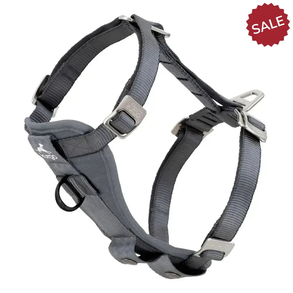 Kurgo Enhanced Strength Tru-Fit Smart Harness Charcoal Large Charcoal Dog Harness