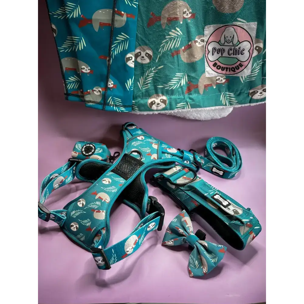 Lazy Sloth Tactical Dog Collar with Handle – Durable & Stylish for Large Dogs Large Pet Collars & Harnesses