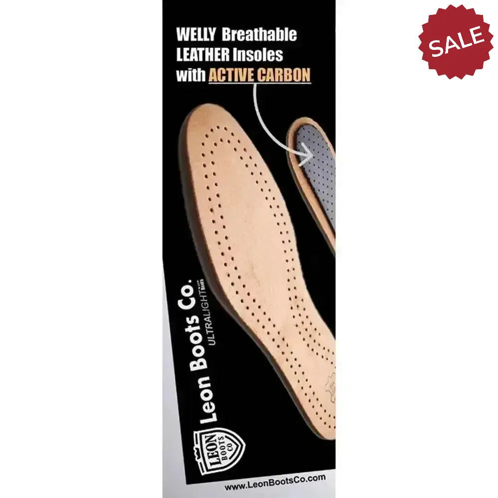 Lbc Anti-Odour Leather Insoles (36/37) 3/4 Footwear Accessories