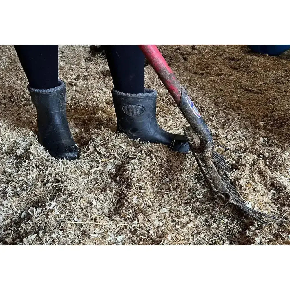 Black lbc ultralight ankle boots with gray ribbed cuff and oval mesh detail made with direct injection moulding