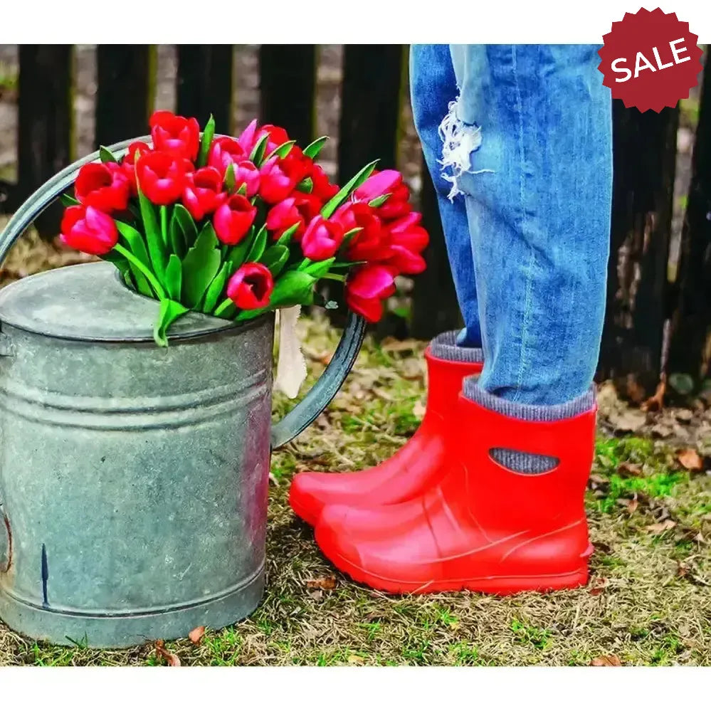 Lbc Ultralight Ankle Boots Red (36) 3 Red Yard Boots