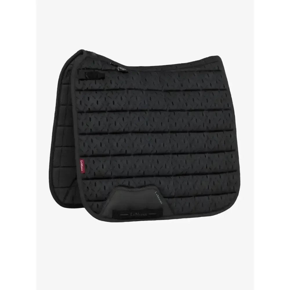 LeMieux 3D Mesh Self-Cool Dressage Square Black Black Small/Medium Saddle Pads