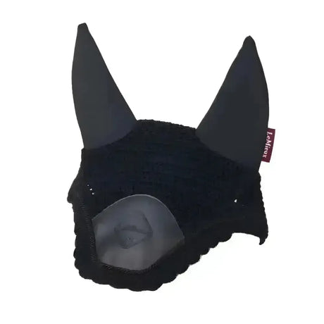 LeMieux Acoustic Pro Fly Hood Black Black Medium Horse Ear Bonnets