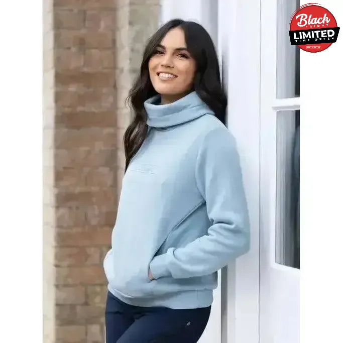 Lemieux Adele Funnel Neck Sweat Glacier UK 6 Glacier Jumpers