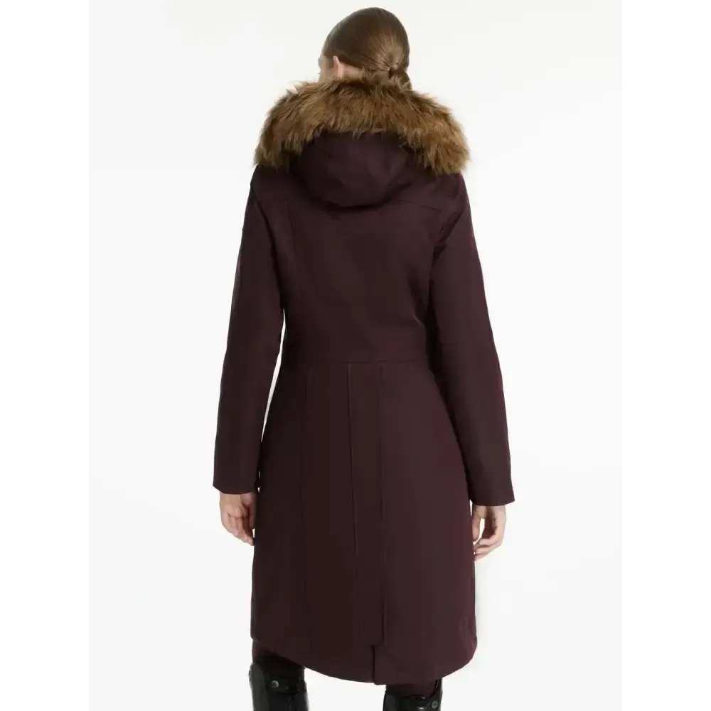 Lemieux Anya Waterproof Riding Coat Damson Damson UK 6 Outdoor Coats