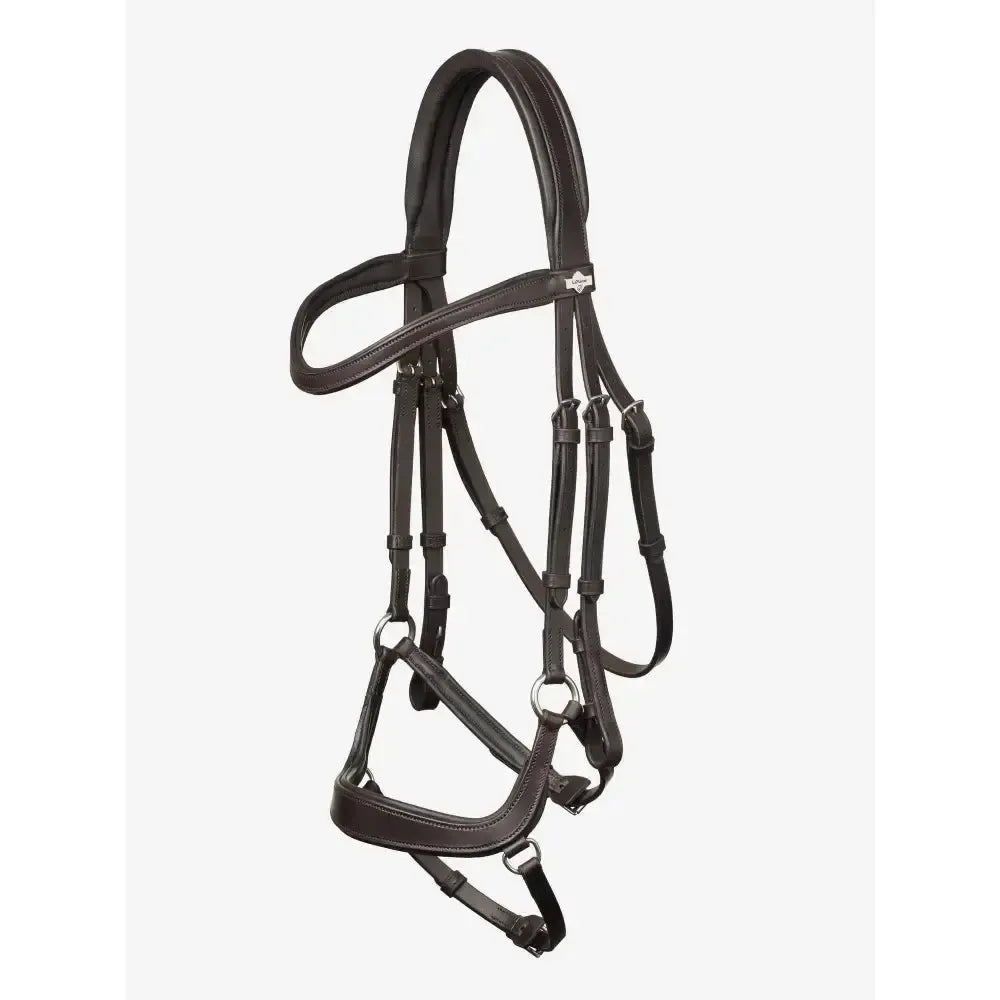 LeMieux Arika Drop Bridle Brown/Silver Pony Brown/Silver Drop Noseband Bridles