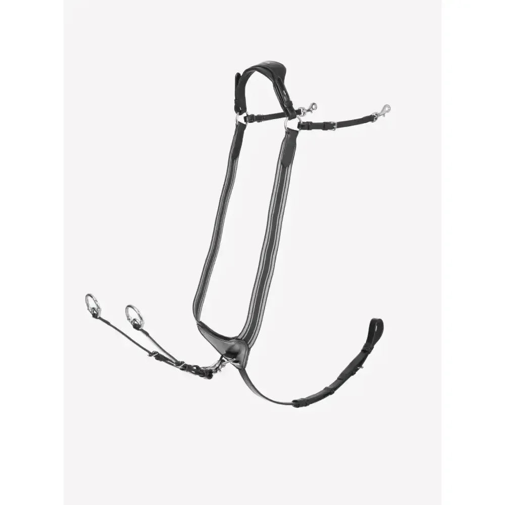 LeMieux Arika Elasticated Breastplate Black/Silver Cob Black/Silver Breastplates