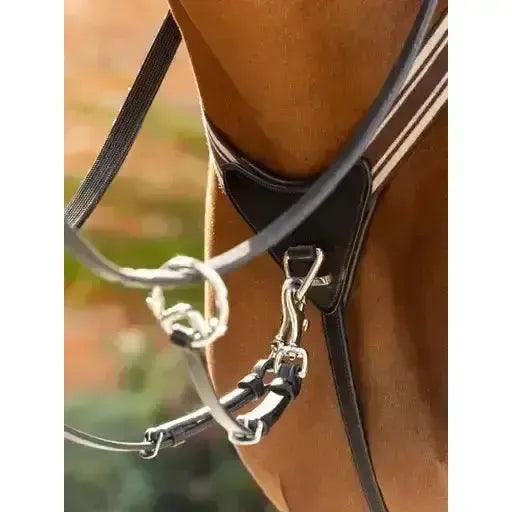 LeMieux Arika Elasticated Breastplate Brown/Silver Cob Brown/Silver Breastplates