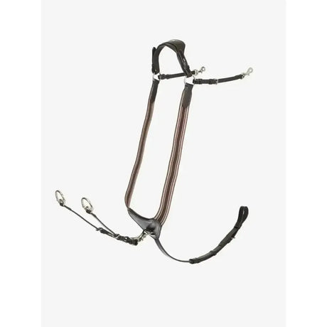 LeMieux Arika Elasticated Breastplate Brown/Silver Cob Brown/Silver Breastplates