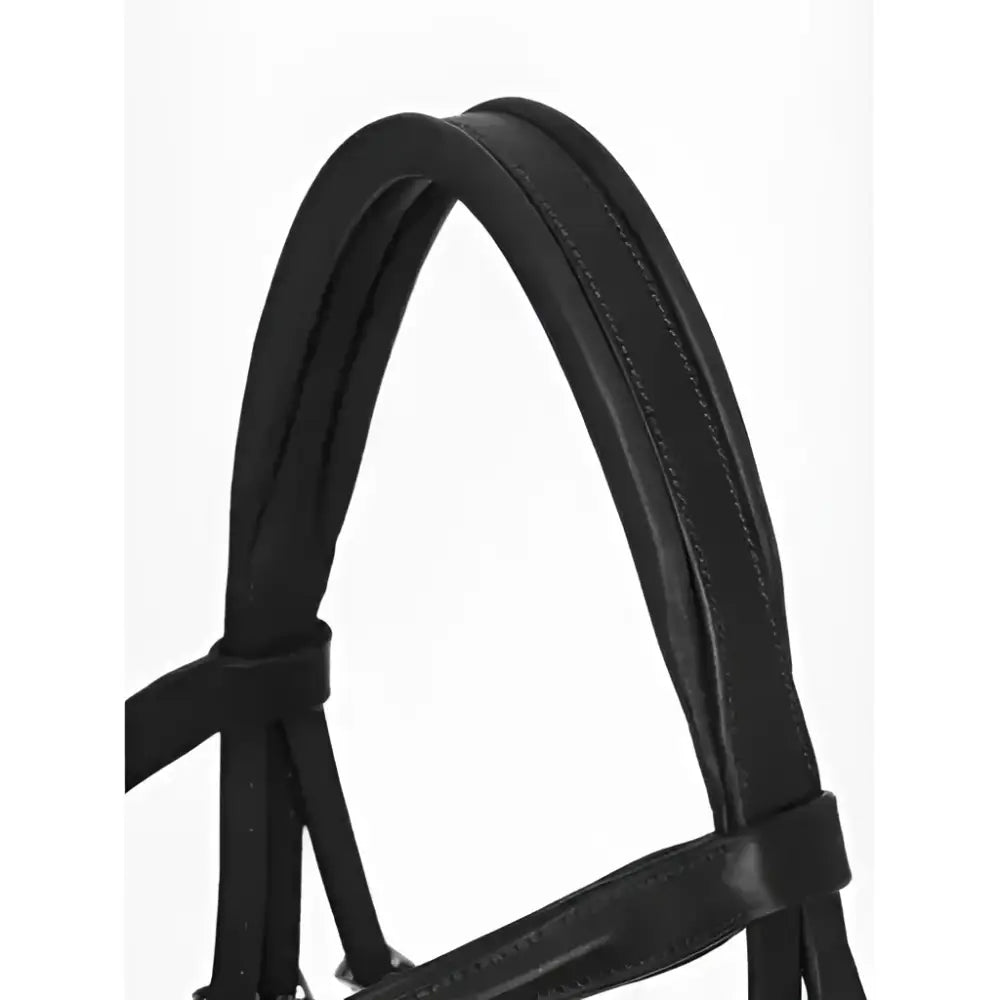 Black lemieux arika flash bridle in supple oiled leather with precise stitching maximises comfort and style