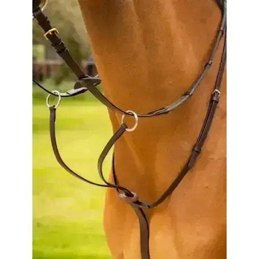 LeMieux Arika Running Martingale Brown/Silver Pony Brown Running Martingales