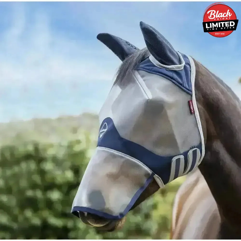LeMieux ArmourShield Pro Full Fly Mask X Small Navy Fly Masks