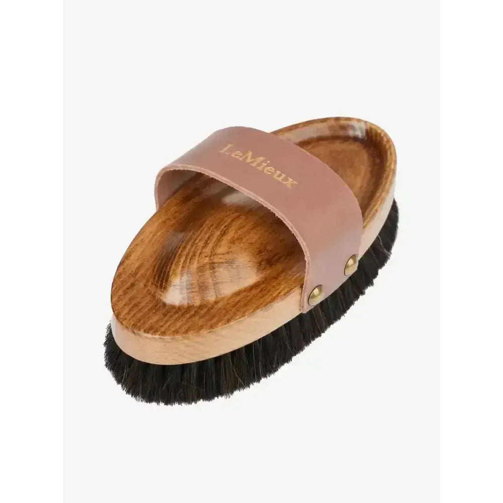 LeMieux Artisan Lambswool Body Brush Brown One Size Brown Body Brushes