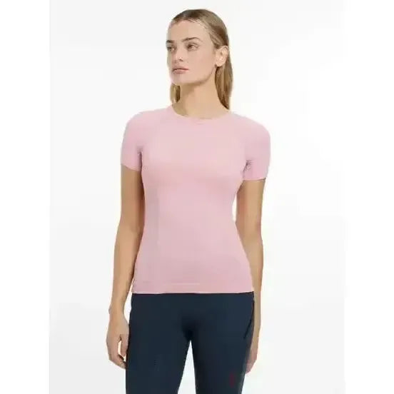 Lemieux Britney Seamless Short Sleeve Top Blossom Blossom UK 6 T Shirts