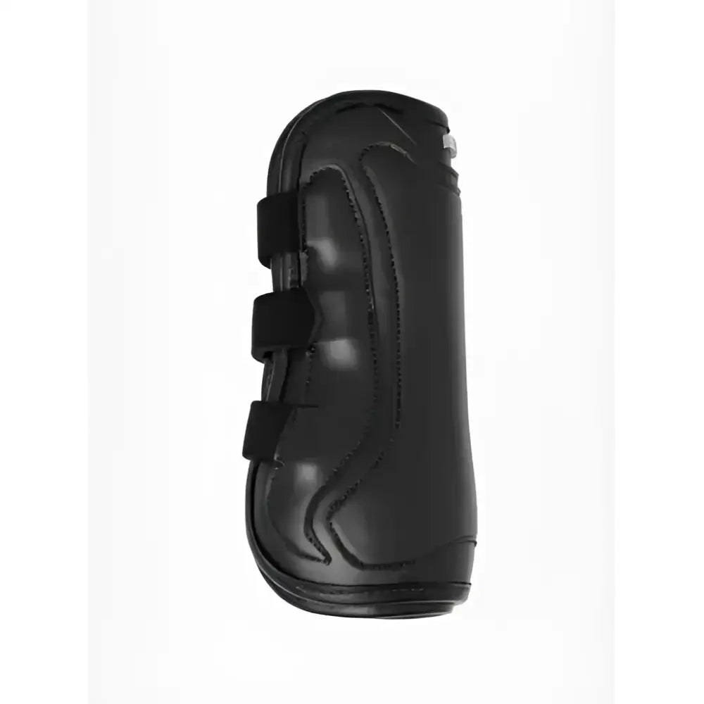 Black leather lemieux capella strap tendon boots black with three adjustable straps and stitched detailing