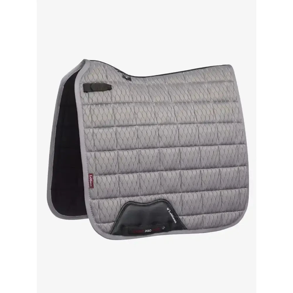 LeMieux Carbon Mesh Dressage Square Grey Grey Large Dressage Saddle Pads
