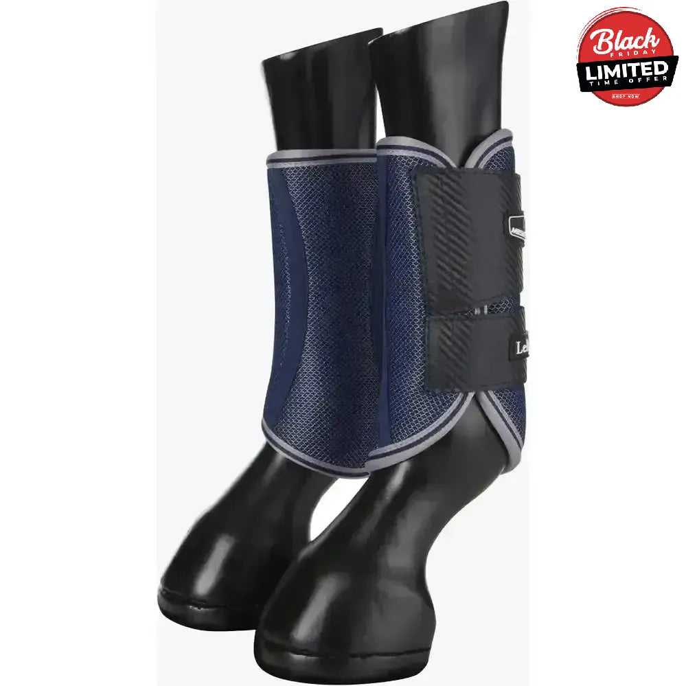 LeMieux Carbon Mesh Wrap Boots Navy X Large Brushing Boots